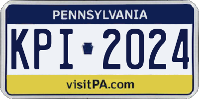 PA license plate KPI2024