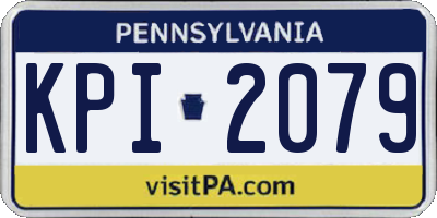 PA license plate KPI2079