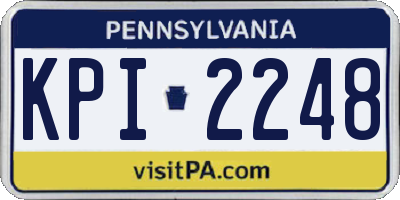 PA license plate KPI2248