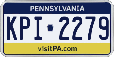 PA license plate KPI2279