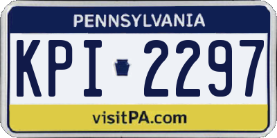PA license plate KPI2297