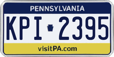 PA license plate KPI2395