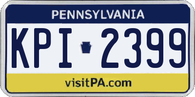 PA license plate KPI2399