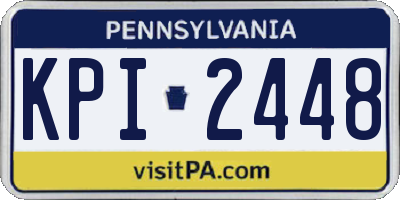PA license plate KPI2448