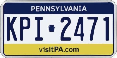 PA license plate KPI2471