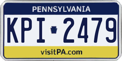 PA license plate KPI2479