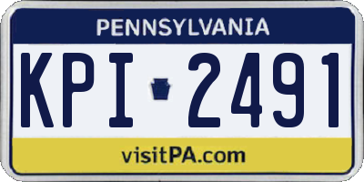 PA license plate KPI2491