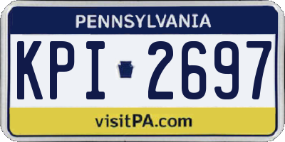 PA license plate KPI2697