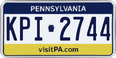 PA license plate KPI2744