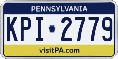 PA license plate KPI2779