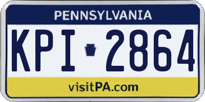 PA license plate KPI2864