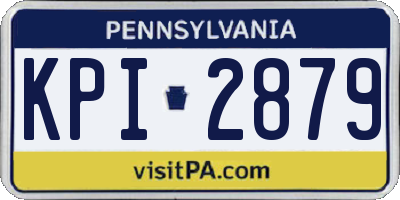 PA license plate KPI2879