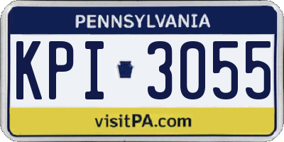 PA license plate KPI3055