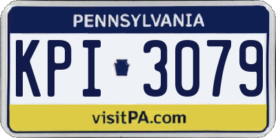 PA license plate KPI3079