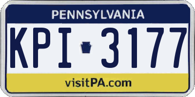 PA license plate KPI3177
