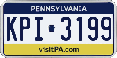 PA license plate KPI3199