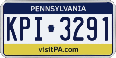 PA license plate KPI3291