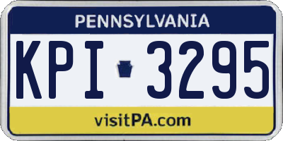 PA license plate KPI3295