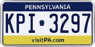 PA license plate KPI3297