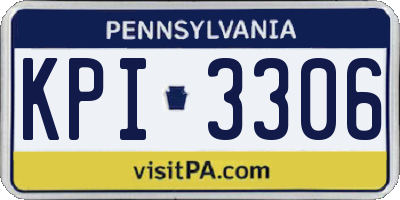PA license plate KPI3306