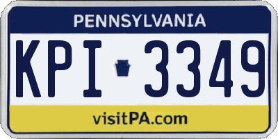 PA license plate KPI3349