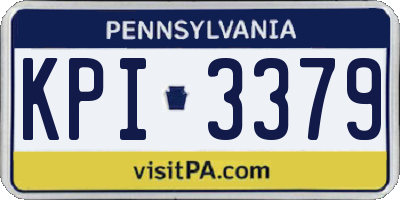 PA license plate KPI3379