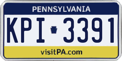 PA license plate KPI3391