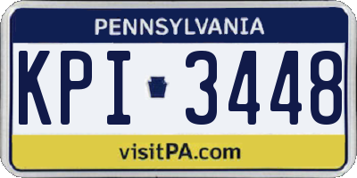 PA license plate KPI3448