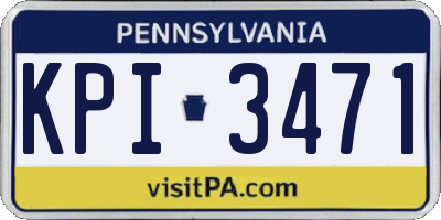 PA license plate KPI3471