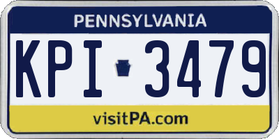 PA license plate KPI3479