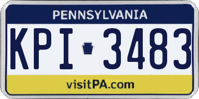 PA license plate KPI3483