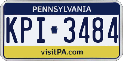 PA license plate KPI3484