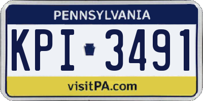 PA license plate KPI3491