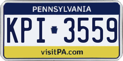 PA license plate KPI3559