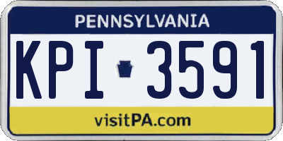 PA license plate KPI3591