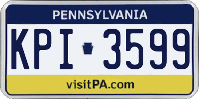 PA license plate KPI3599