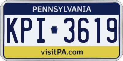 PA license plate KPI3619