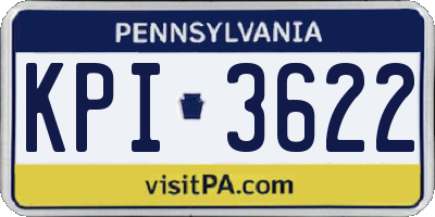 PA license plate KPI3622