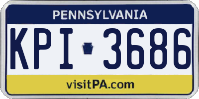 PA license plate KPI3686