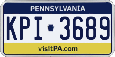 PA license plate KPI3689