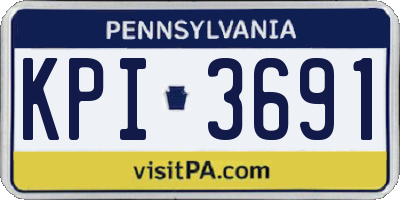 PA license plate KPI3691