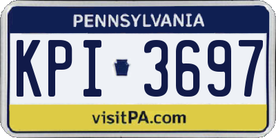 PA license plate KPI3697
