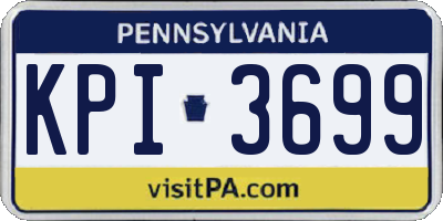 PA license plate KPI3699
