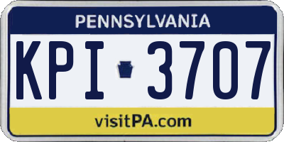 PA license plate KPI3707