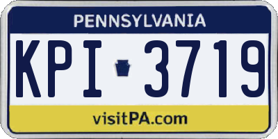 PA license plate KPI3719