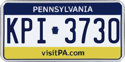 PA license plate KPI3730