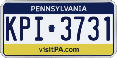 PA license plate KPI3731