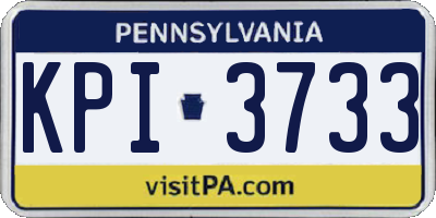 PA license plate KPI3733