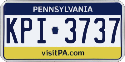 PA license plate KPI3737