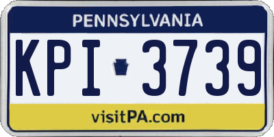PA license plate KPI3739
